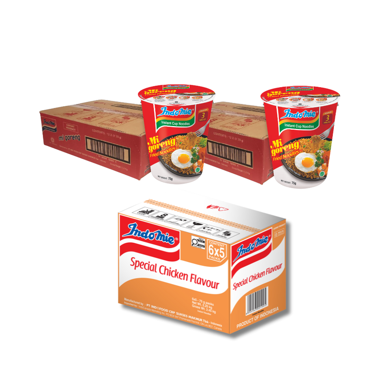 2 Boxes of Mi Goreng Cup (2 x 12 cups) [BBD: Feb 2026] + Special Chicken Flavour (30 pk)