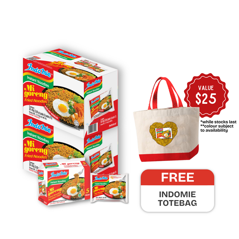 2 Boxes of Mi Goreng Special (2 x 30 pk) [BBD: Nov 2025] + FREE INDOMIE TOTEBAG