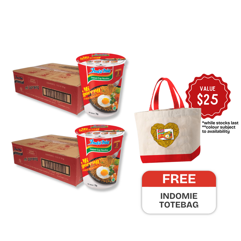 2 boîtes de Mi Goreng Cup (2 x 12 tasses) [DLUO : nov. 2025]