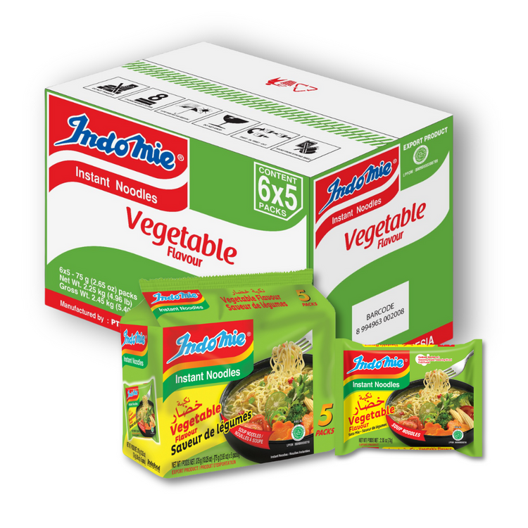 5 Boxes of Vegetable Flavour (5 x 30 pk)